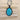 Turquoise Crystal Macrame Pendant - EarthsGifts2u.com