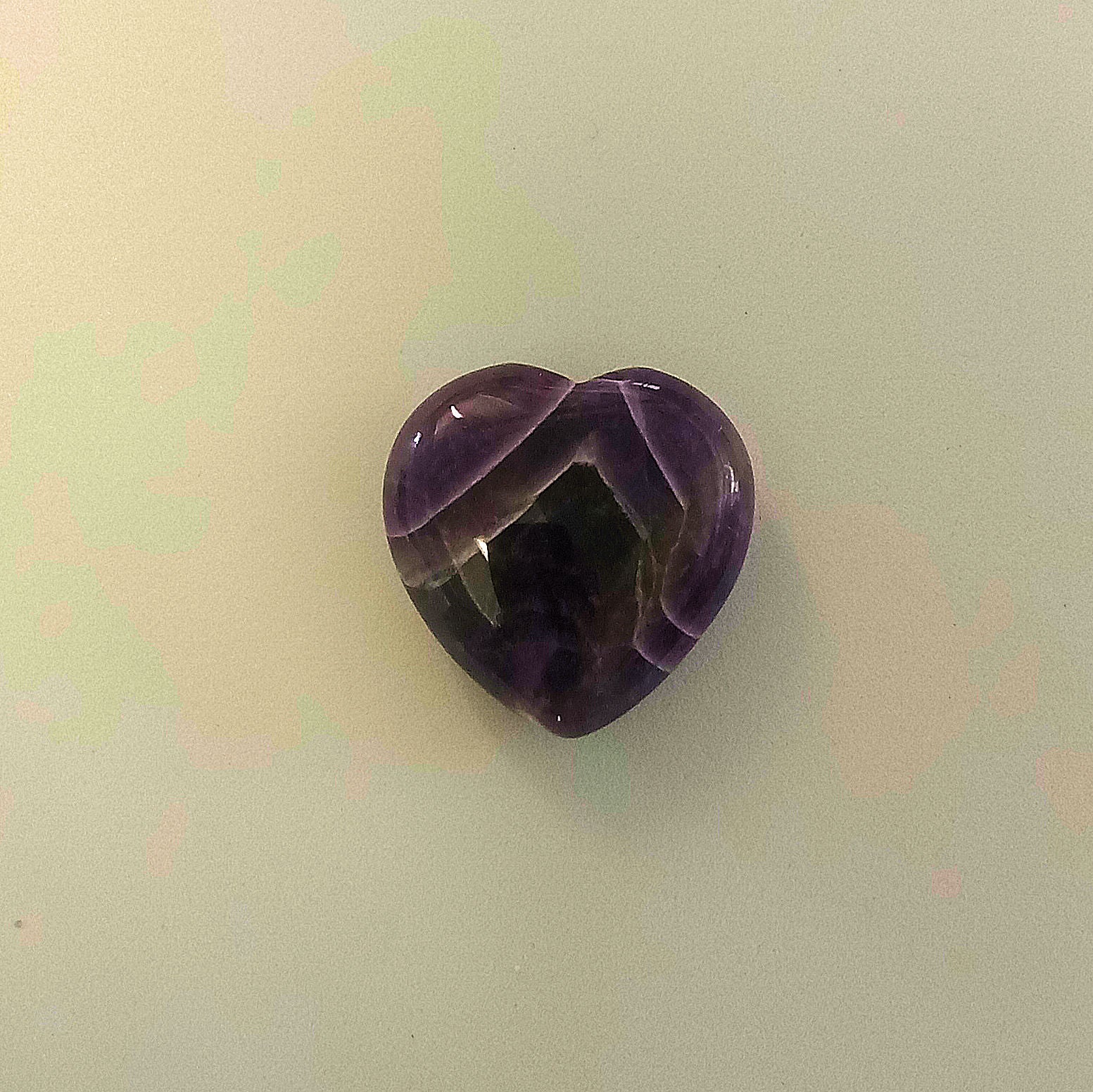 Amethyst Heart Gemstone