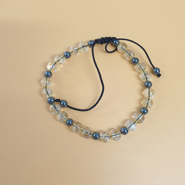 Citrine Bracelet with Hematite Spacers