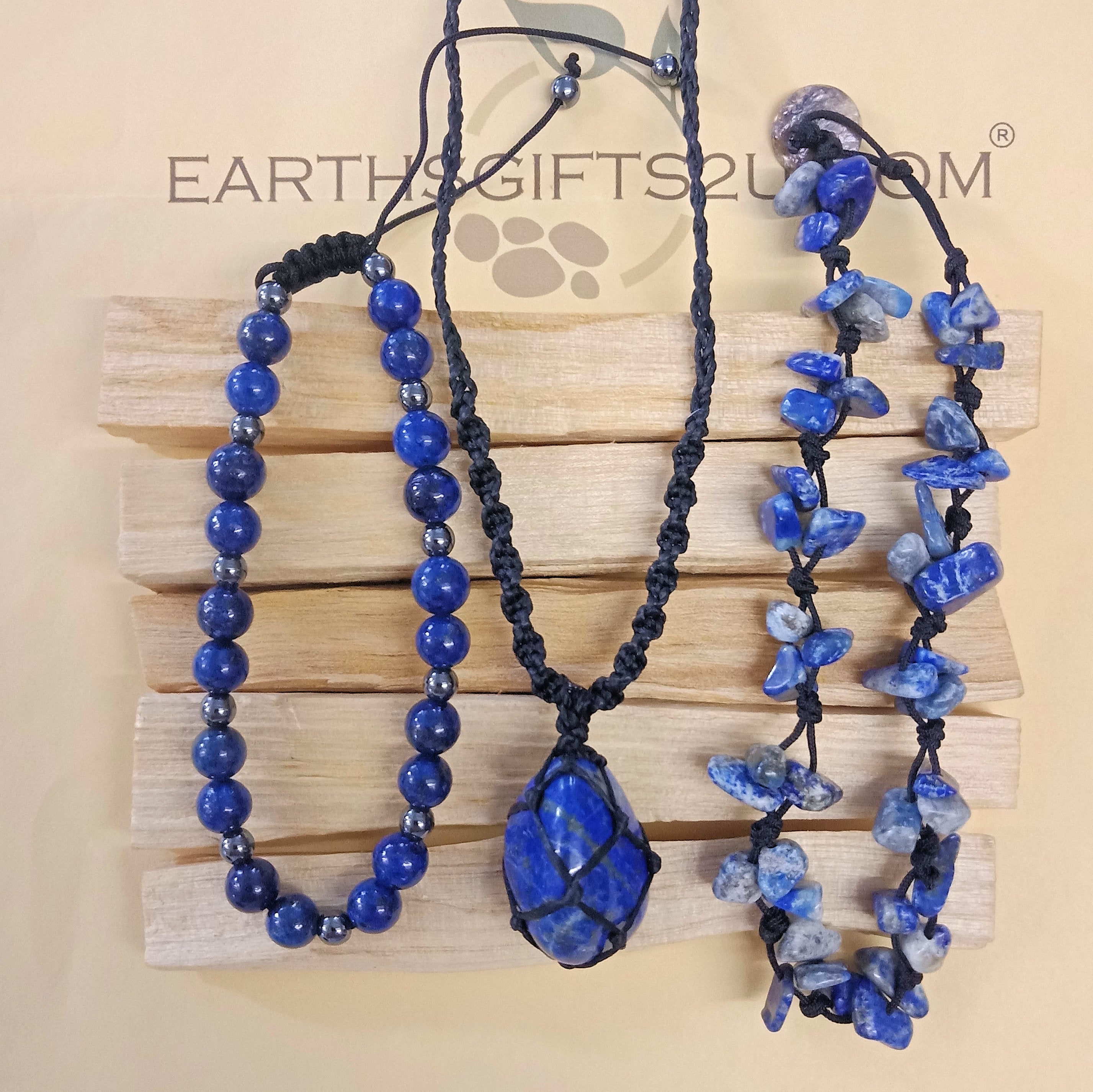 Lapis Lazuli Gemstone Set - EarthsGifts2u.com