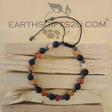 Lava Carnelian Bracelets - EarthsGifts2u.com