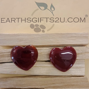 Red Agate Heart Gemstone